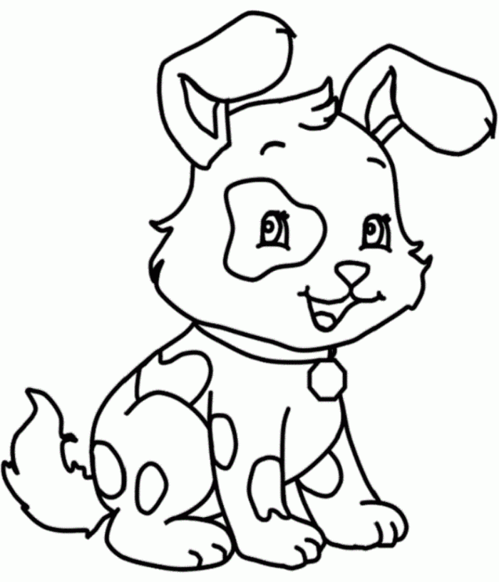 Running Dog Coloring Pages For Kids - Animal Coloring Pages of The ...