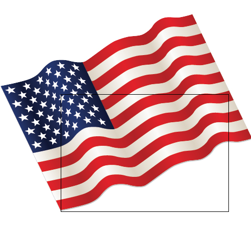 Usa Flag Waving Vector - www.