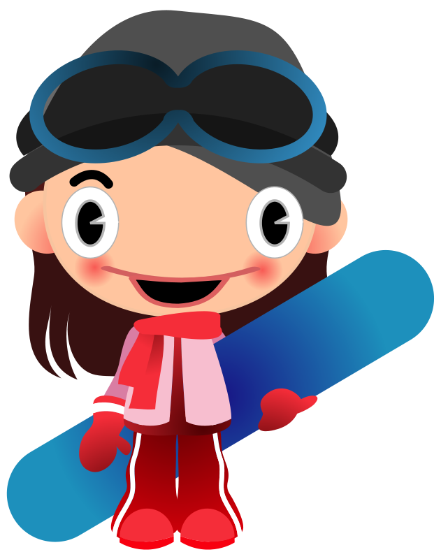 Girl Snowboarding Clipart Images & Pictures - Becuo