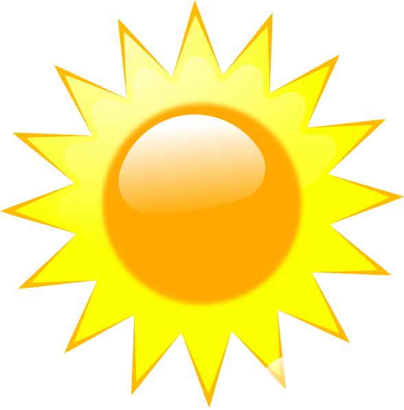 Sunny - Weather Ed clip art - vector clip art online, royalty free ...