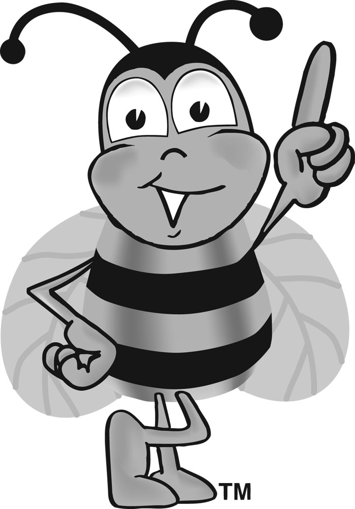free bee clipart black and white - photo #50