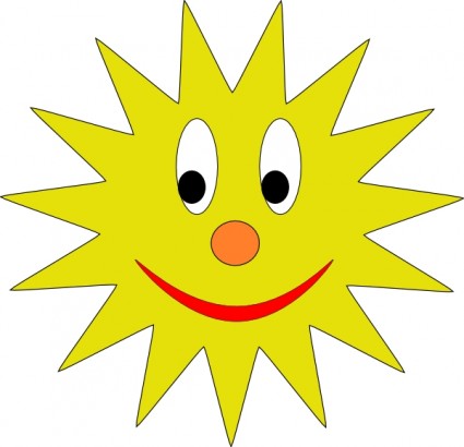 Smiling Sun clip art Vector clip art - Free vector for free ...