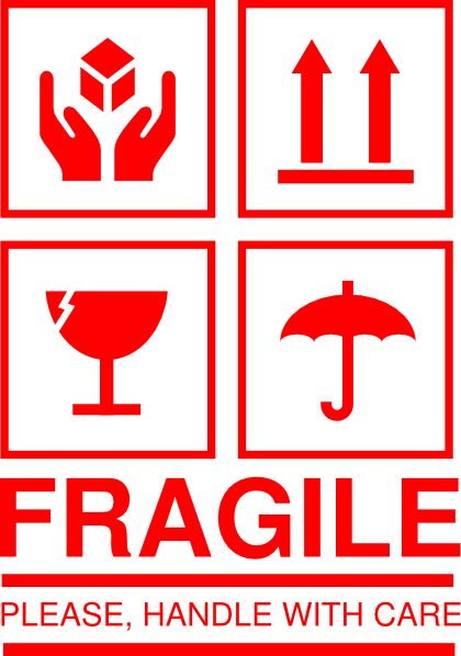Fragile clip art - vector clip art online, royalty free & public ...