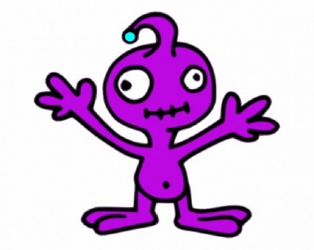 Invader Purple clip art Vector | Free Download