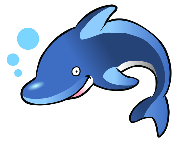 free clip arts: baby dolphin clipart vector logo