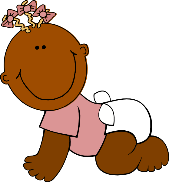 Brown Baby SVG Downloads - Girls - Download vector clip art online
