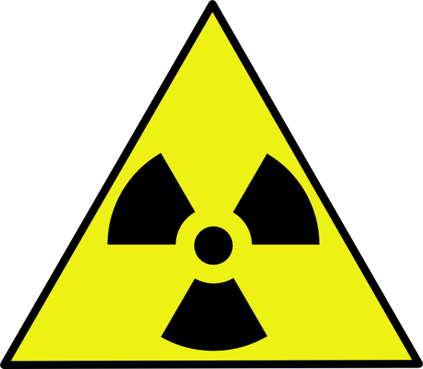 Nuclear Zone Warning Sign clip art - vector clip art online ...