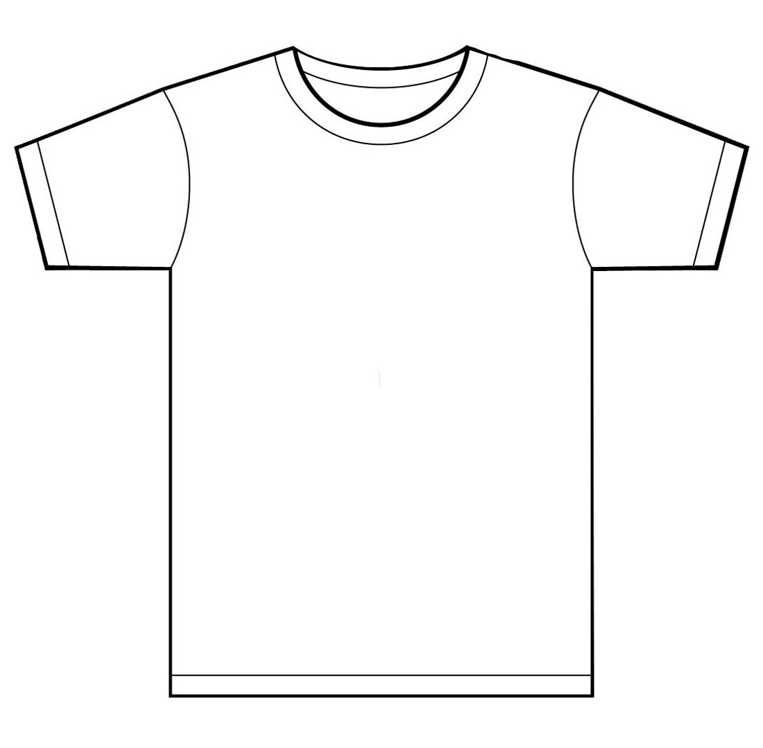 Pix For > Shirt Outline