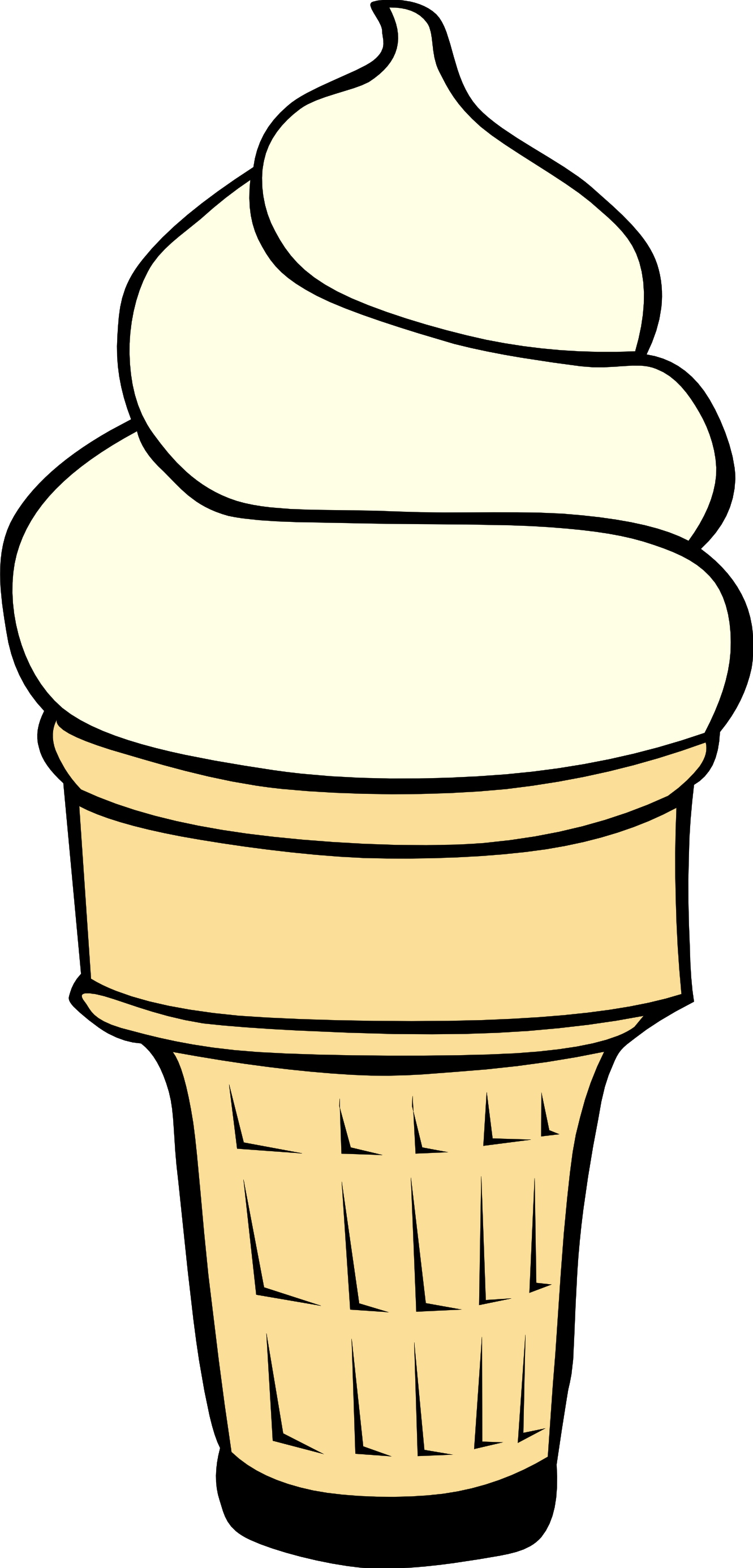 Clip Art: Soft Ice Cream Cones Ff Menu ... - ClipArt Best ...