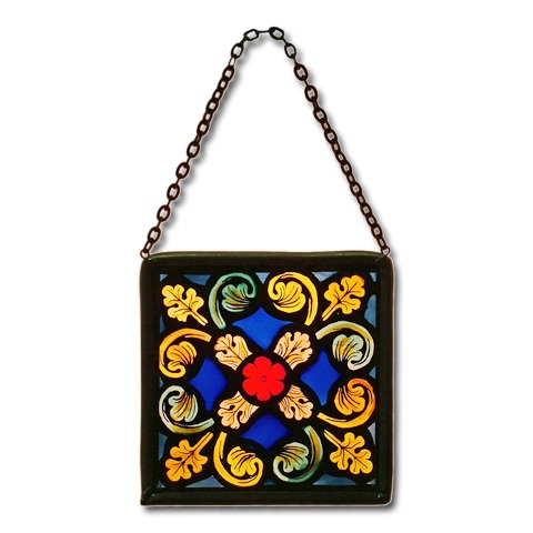 Canterbury Cathedral Gift Shop | | Square Motif Glass Panel