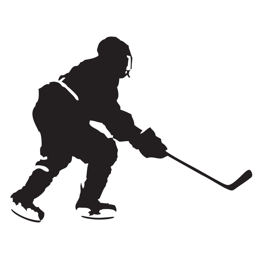 Hockey Player Silhouette - ClipArt Best