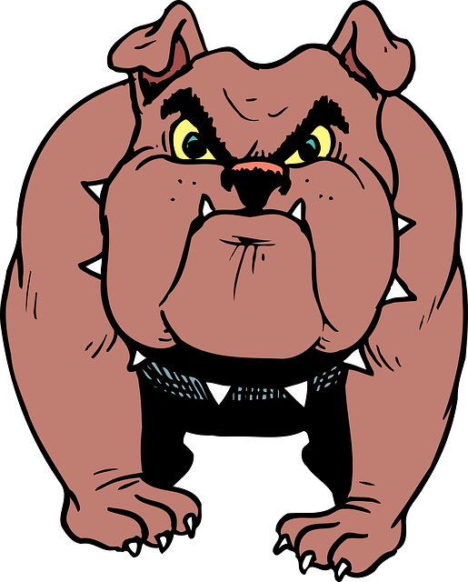 Free Angry Bulldog Clip Art