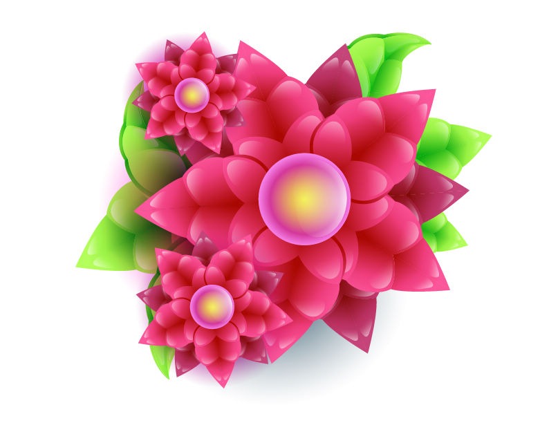 Abstract Vector Flower | Flower Vector | Abstract