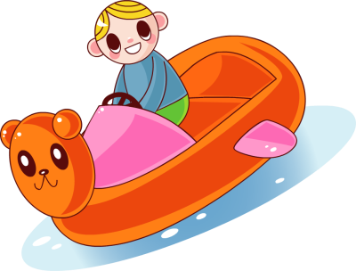 Kids on Toy Boat - Free Clip Arts Online | Fotor Photo Editor