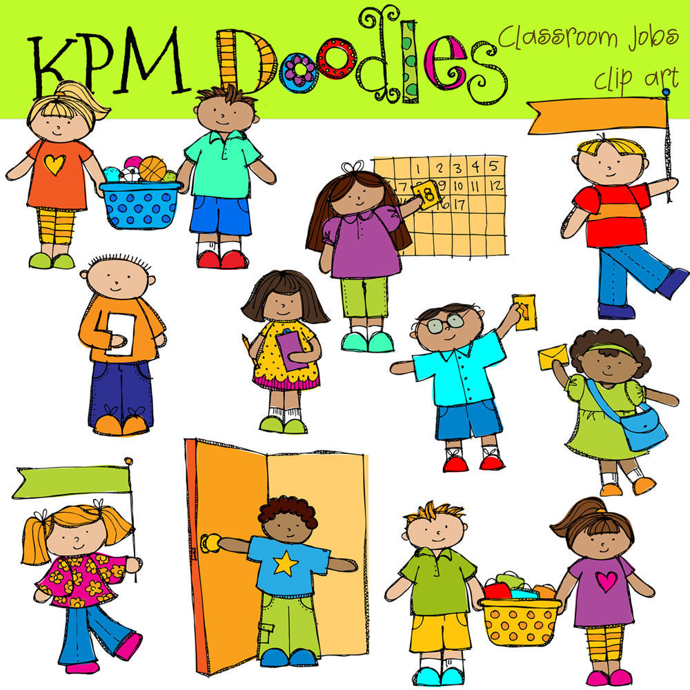 KPM Classroom helpers Digital Clip Art by kpmdoodles on Etsy