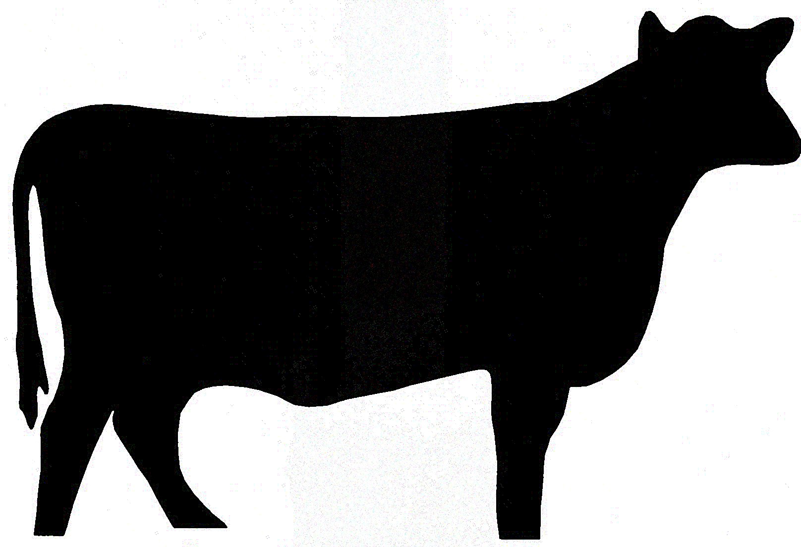 clipart cow black and white - photo #25