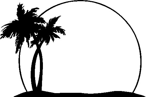 Black And White Palm Tree Clip Art - Cliparts.co