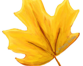 Popular items for maple leaf painting on Etsy