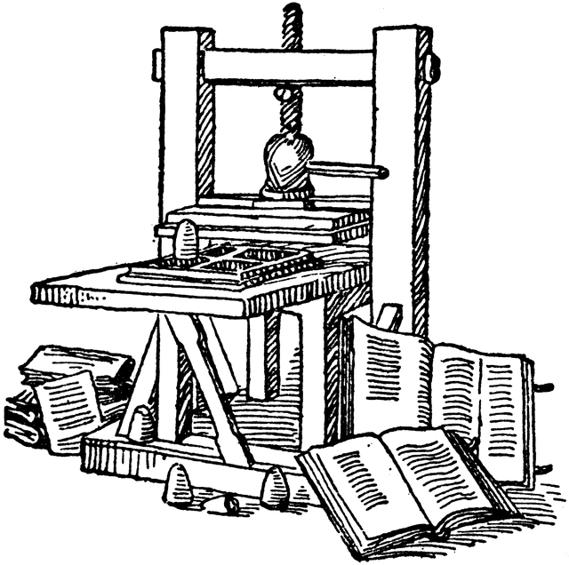 Gutenberg's Printing Press | ClipArt ETC