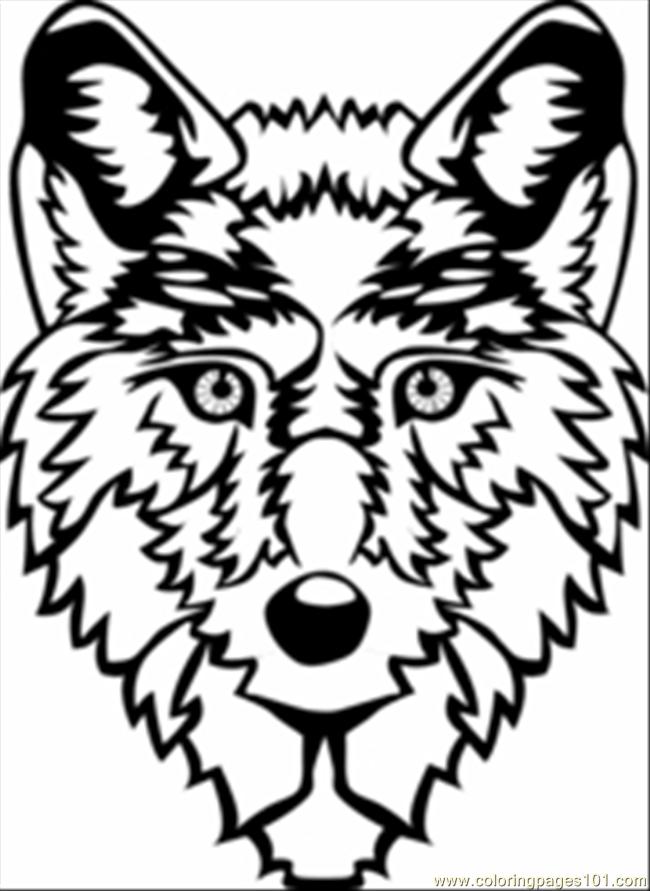 wolf head Colouring Pages (page 3)