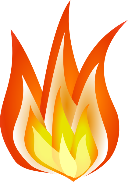 Shaded Flames clip art - vector clip art online, royalty free ...