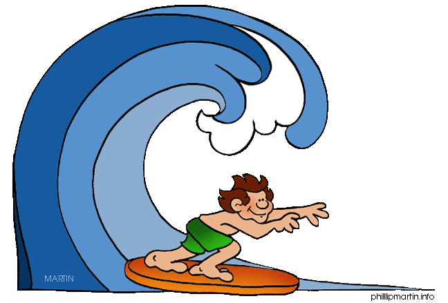 Free Transportation Clip Art by Phillip Martin, Surf Board