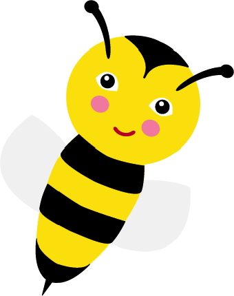 Happy Bee clip art