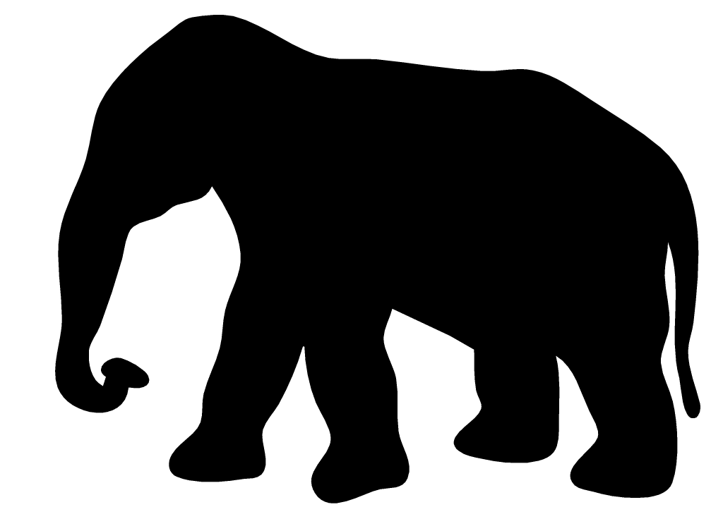 Baby Elephant Silhouette Images & Pictures - Becuo