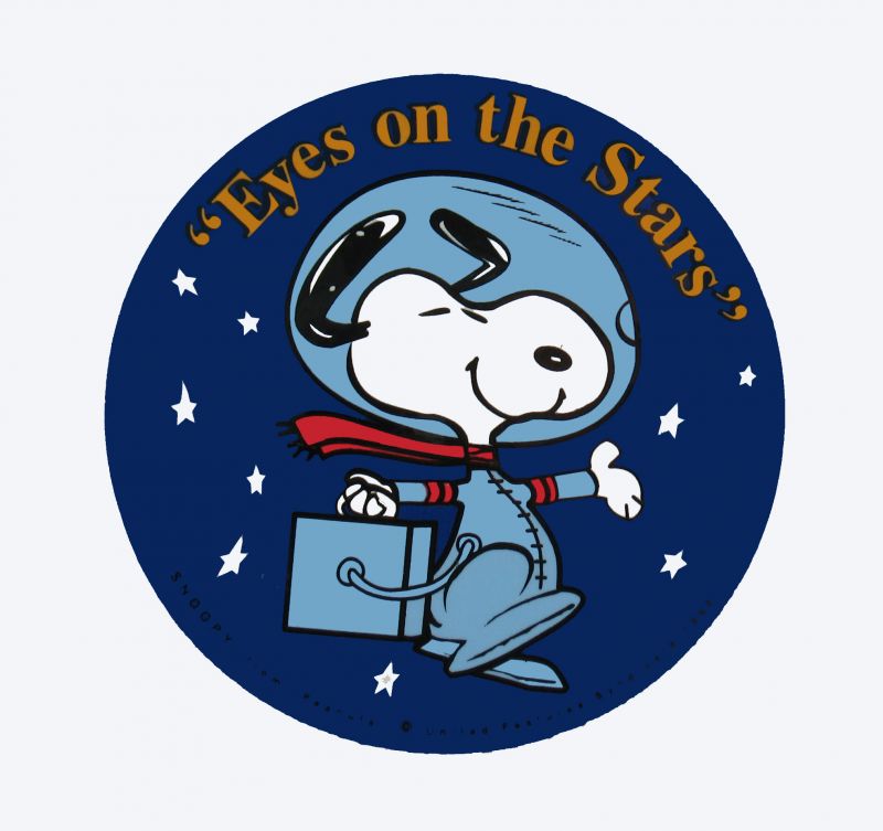 Snoopy NASA Astronaut Sticker - "Eyes On The Stars" - RARE ...