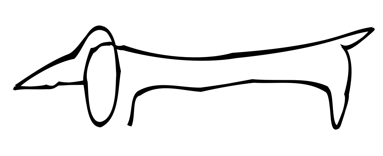 Line Drawing Of A Dog