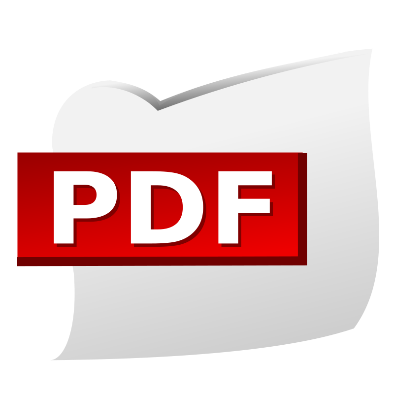 Portable Document Format Icon Clip Art Download