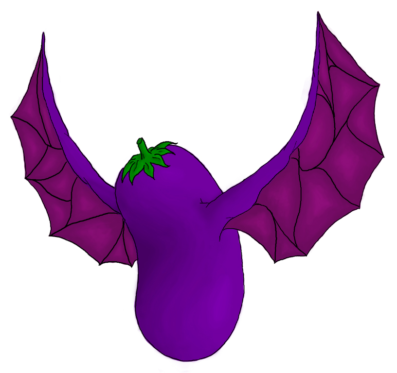 The Flying Eggplant in Color by Sabrae on deviantART