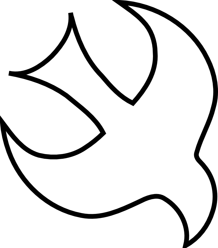 Outline Of Dove Cliparts co