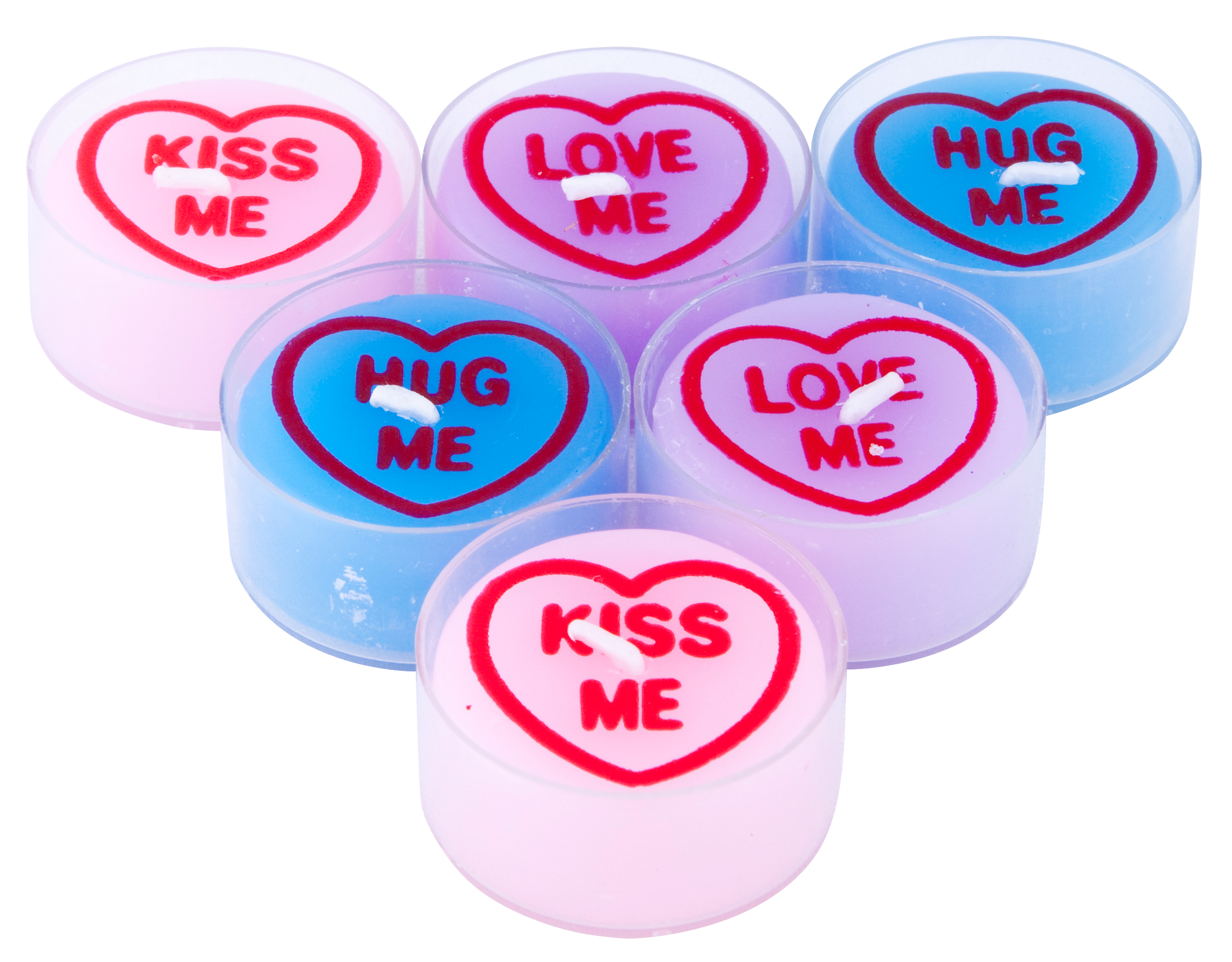Set Of Four Love Hearts Pin Badges : TruffleShuffle.com