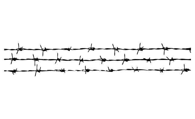 Image gallery for : barbed wire fence vector