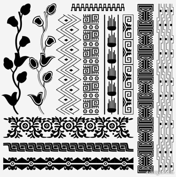 4-Designer | Egyptian style pattern 05 vector material