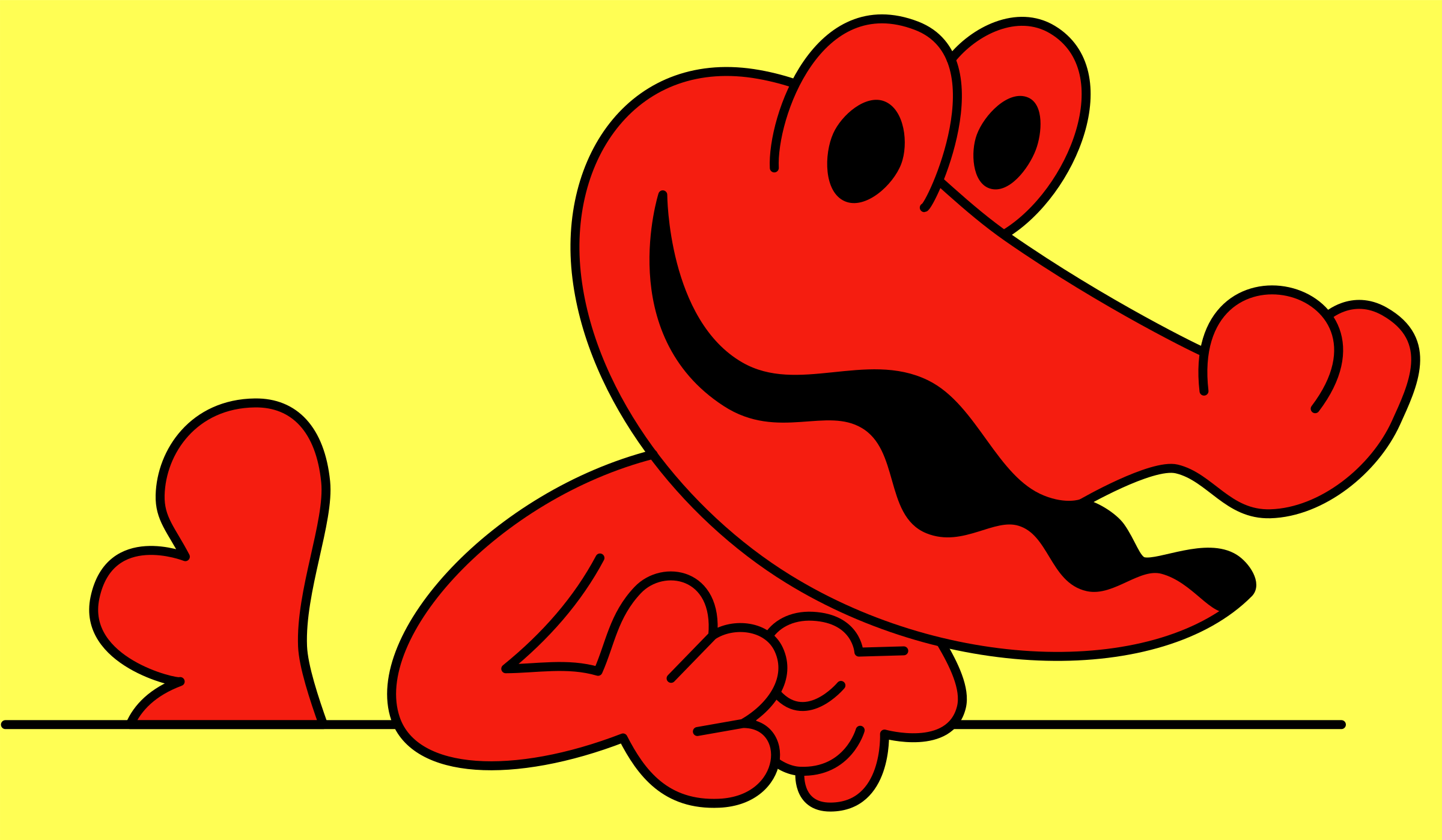 Clipart - Mascot of Krokodil magazine