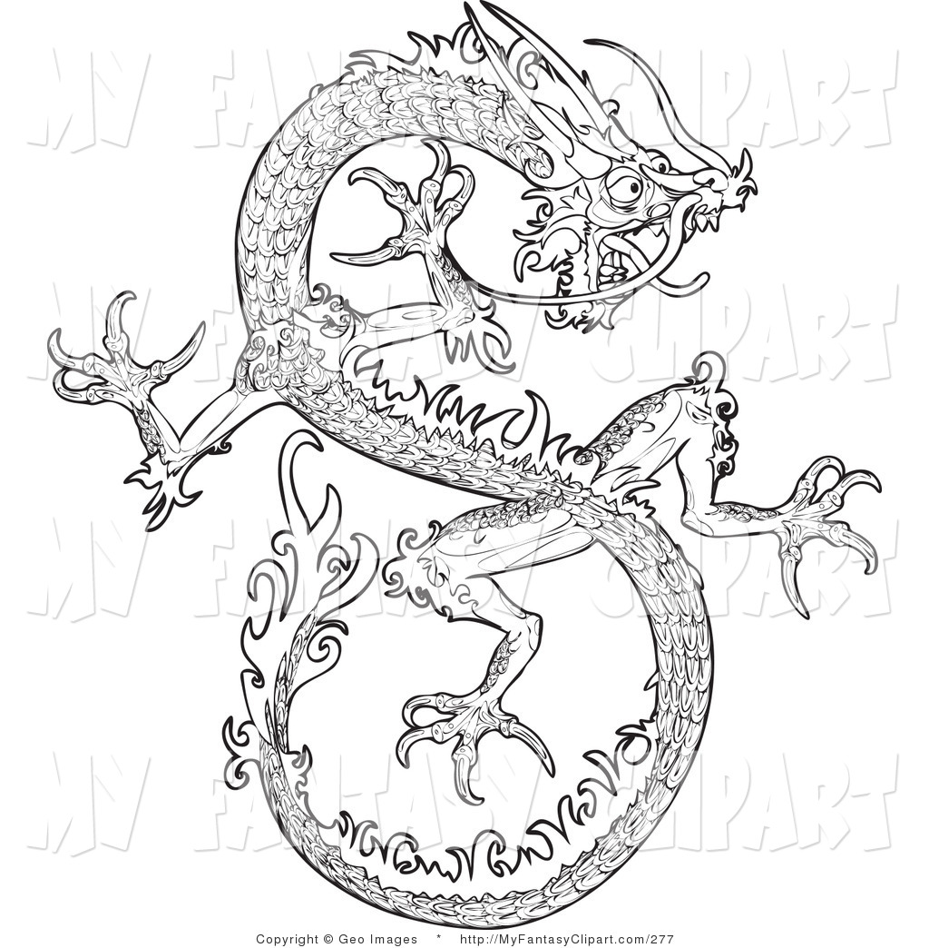 Royalty Free Stock Fantasy Designs of Dragons