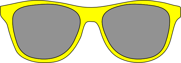 Yellow Sunglass Clip Art at Clker.com - vector clip art online ...