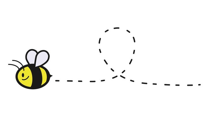cute bee template | ... its honey. - air, animal, bee, bumblebee ...