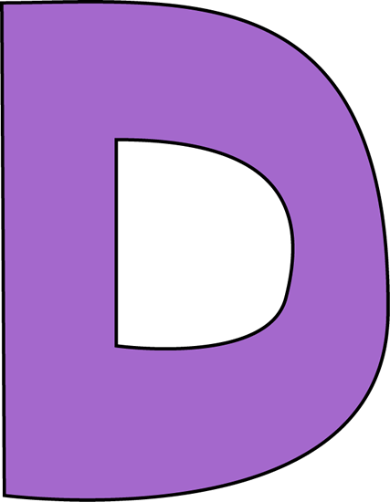 Purple Letter D Clip Art - Purple Letter D Image