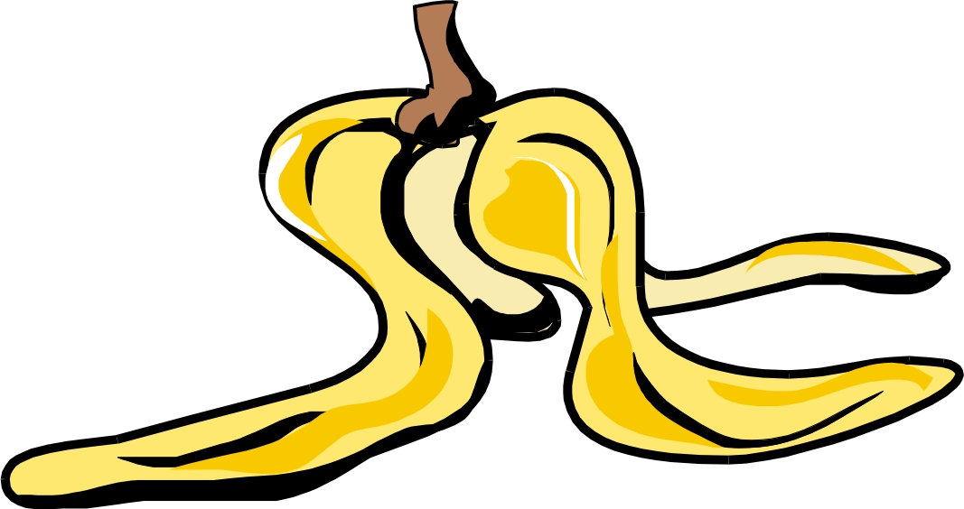 Pix For > Cartoon Banana Peel With A Face