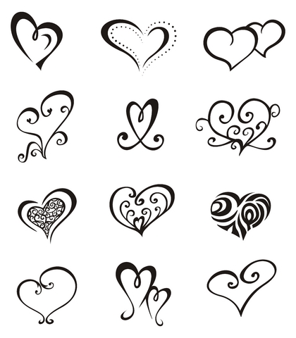 Heart with Tribal Swirls tattoo , ideas and design -Tattoo 4 Me