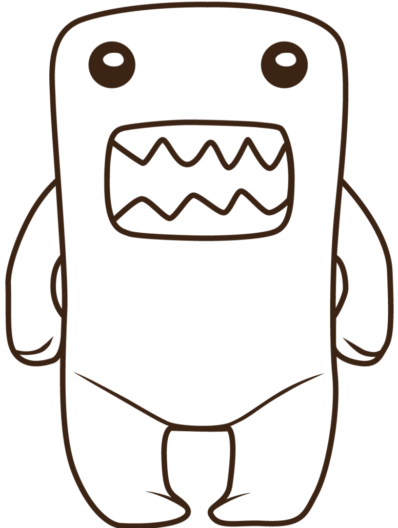 Images For > Domo Nerd Coloring Pages