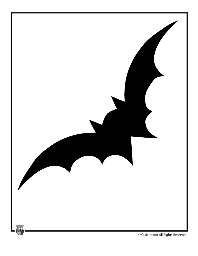 Bat Halloween Template - Woo! Jr. Kids Activities