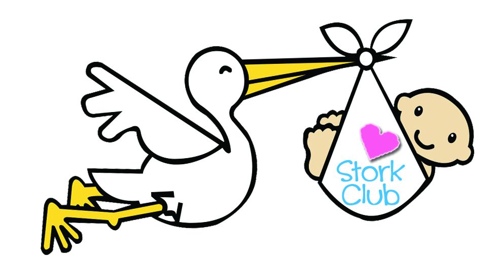 clipart image stork holding a baby - photo #35