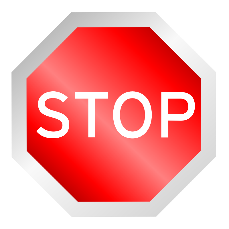 Clipart - Stop Sign