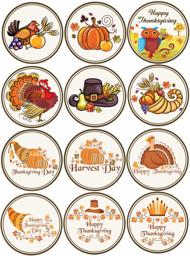 Thanksgiving Cupcake Toppers Cliparts.co