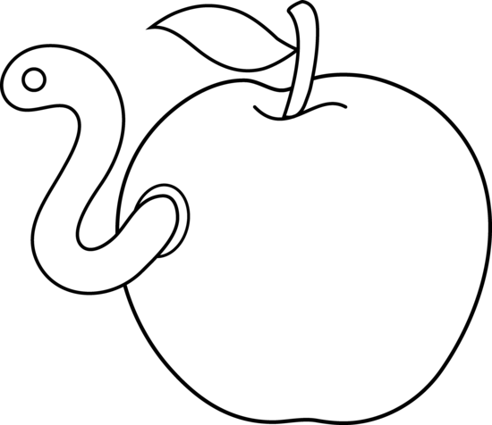 apple clipart to color - photo #41