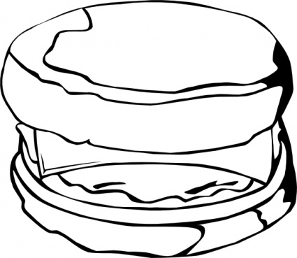 Download Fast Food Breakfast Egg And Cheese Biscuit clip art ...